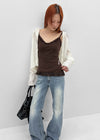 Pomerin Lace Layered Sleeveless Top