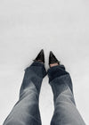Keshong Stiletto Slingback Flat Shoes