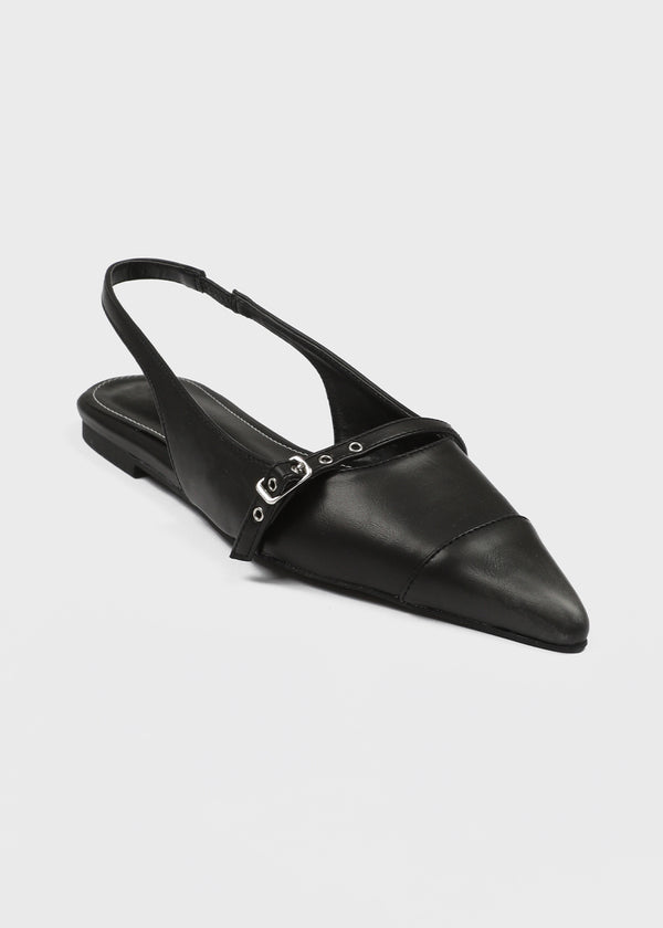 Keshong Stiletto Slingback Flat Shoes