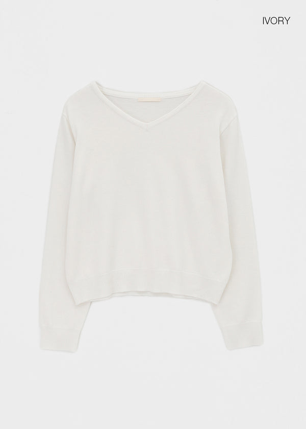 Silkein V-neck Knit