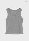 Dent Button U-neck Sleeveless