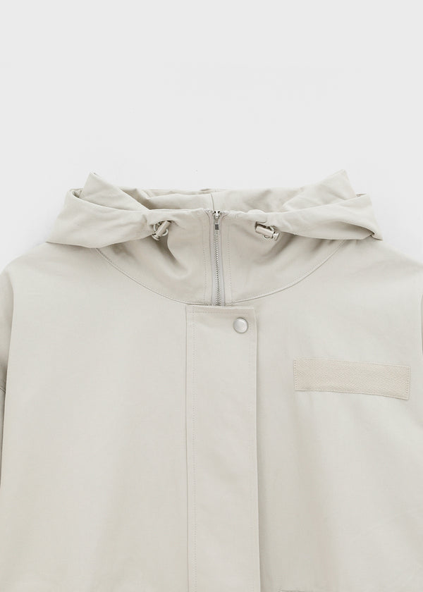 Parua High-neck Hooded Field Jacket