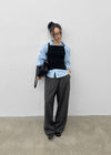 Kojina Wide Pintuck Slacks