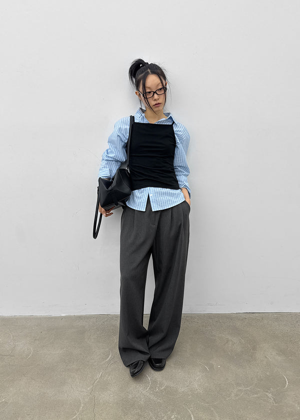 Kojina Wide Pintuck Slacks