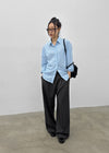 Kojina Wide Pintuck Slacks