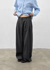 Kojina Wide Pintuck Slacks