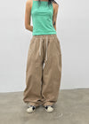 (UNISEX) Amune Cotton Wide Balloon Pants