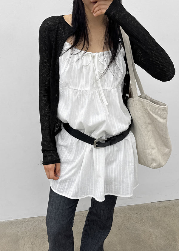 Byar See-through Round Knit Cardigan