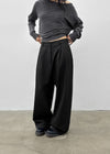 Kojina Wide Pintuck Slacks
