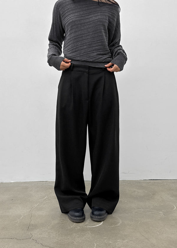 Kojina Wide Pintuck Slacks