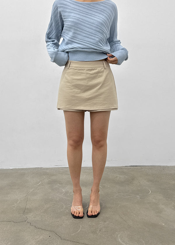 Trinew Cotton Mini Skirt Pants