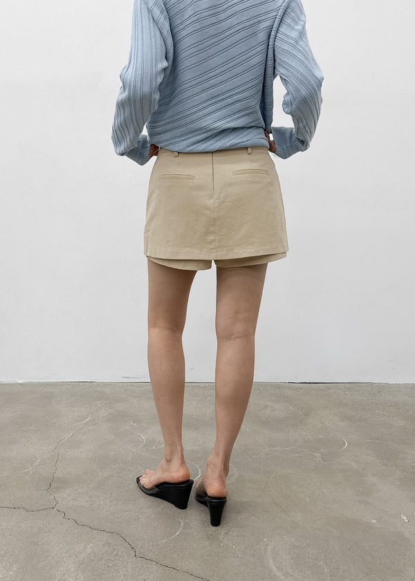 Trinew Cotton Mini Skirt Pants