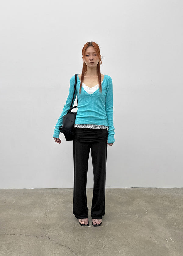Pomerin Lace Layered Sleeveless Top