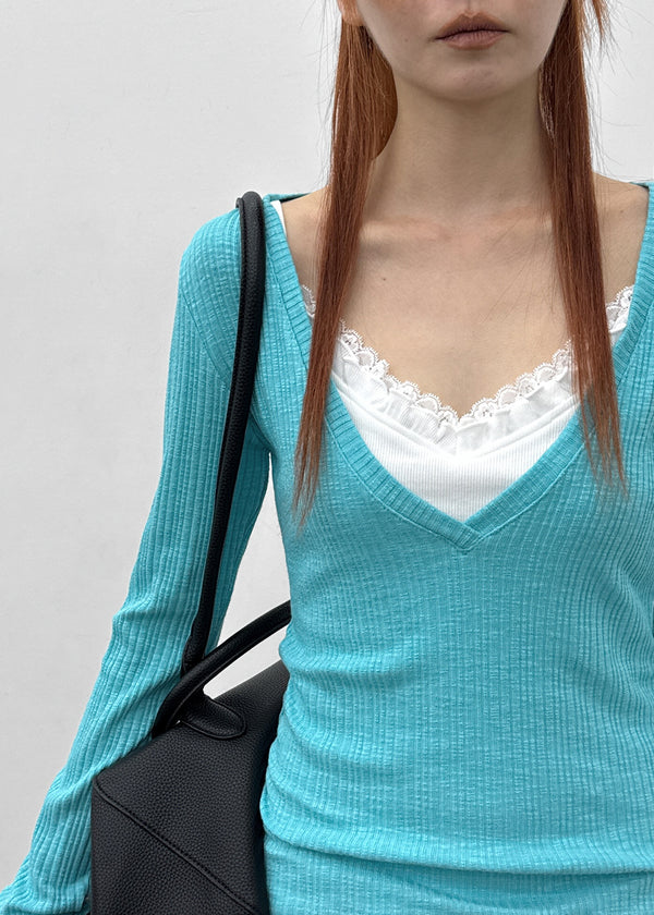Pomerin Lace Layered Sleeveless Top