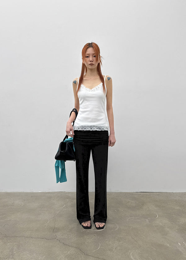 Pomerin Lace Layered Sleeveless Top