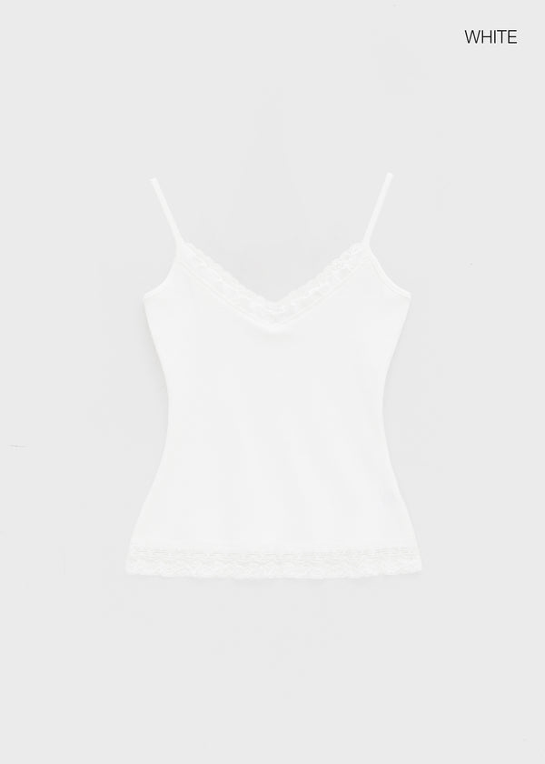 Pomerin Lace Layered Sleeveless Top