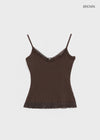 Pomerin Lace Layered Sleeveless Top