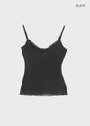 Pomerin Lace Layered Sleeveless Top