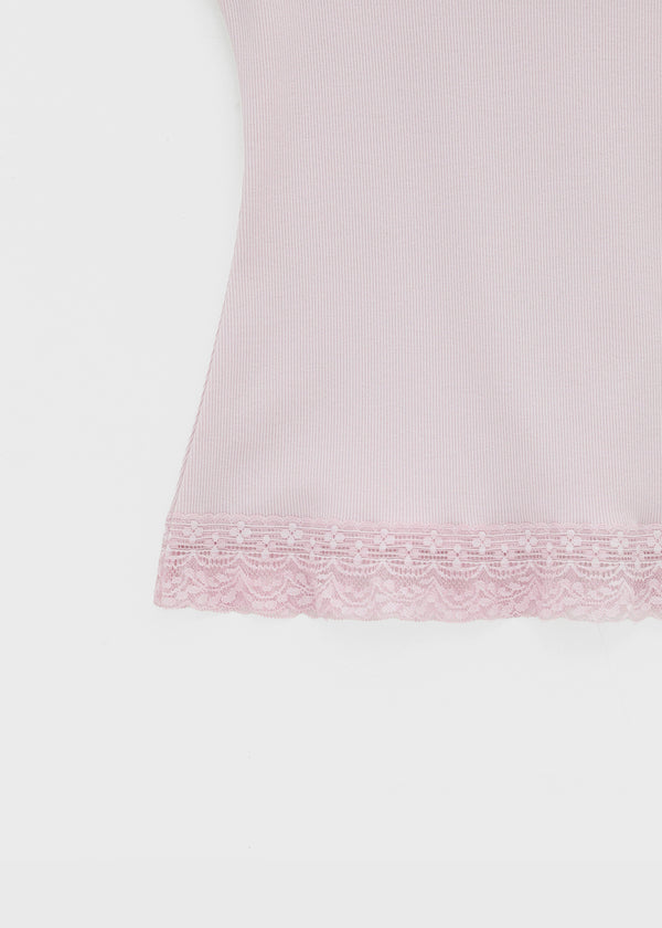 Pomerin Lace Layered Sleeveless Top