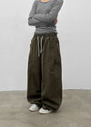 (UNISEX) Amune Cotton Wide Balloon Pants