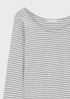 Luano Striped Round Neck Long Sleeve T-shirt