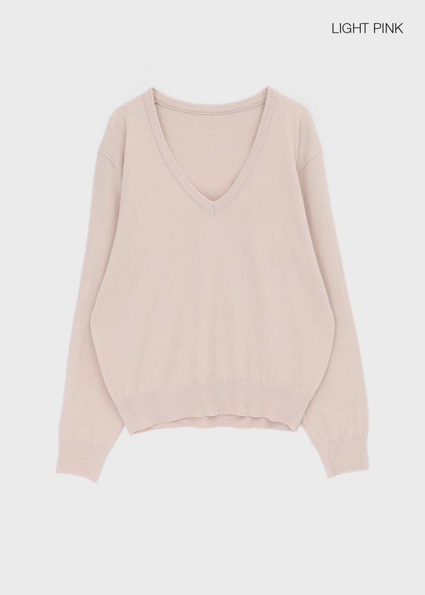 Grise V-neck Knit