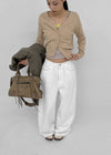 Torrit Eyelet Wide Cotton Pants
