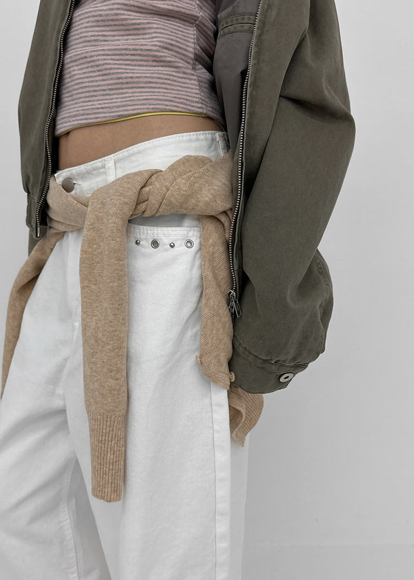 Torrit Eyelet Wide Cotton Pants