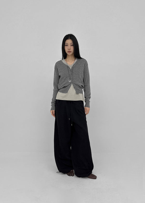 Longta V-neck Knit Cardigan
