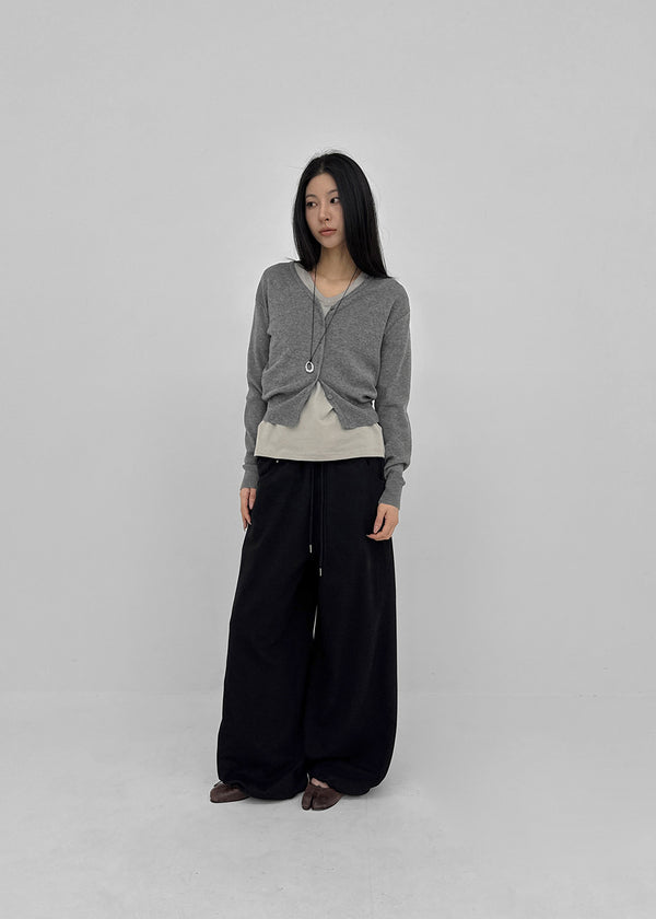 Longta V-neck Knit Cardigan