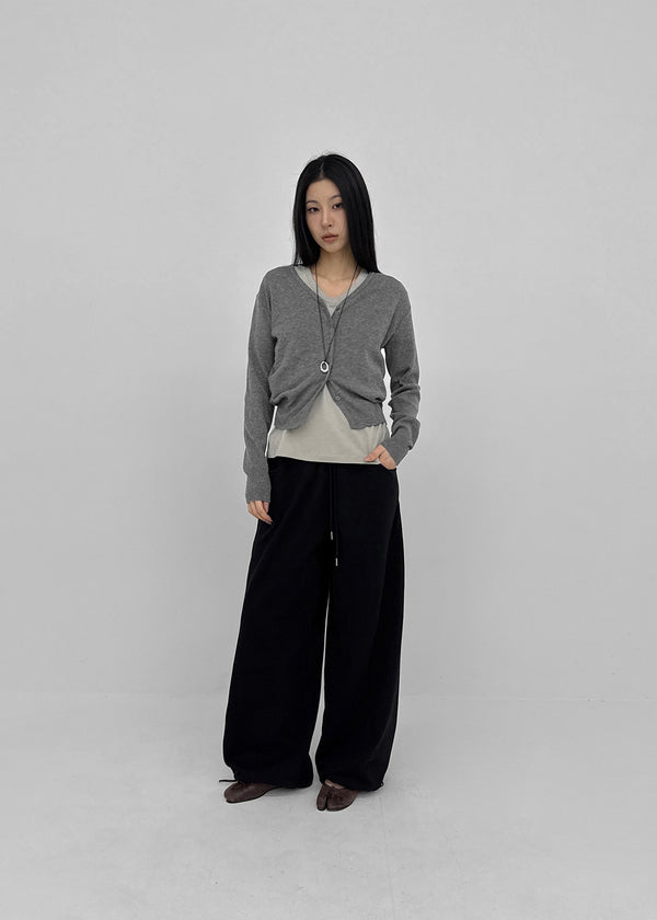 Longta V-neck Knit Cardigan