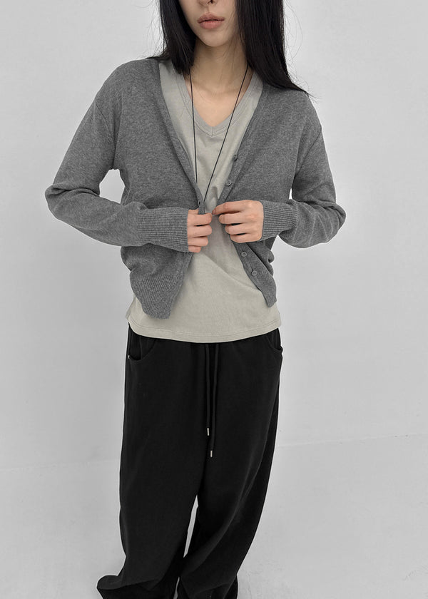 Bencals Washed Cotton V-neck Short Sleeve Tee