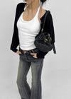 Naring See-through Round Neck Cardigan
