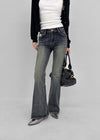 Ratton Low-waist Catwash Bootcut Denim Pants
