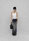 Ratton Low-waist Catwash Bootcut Denim Pants