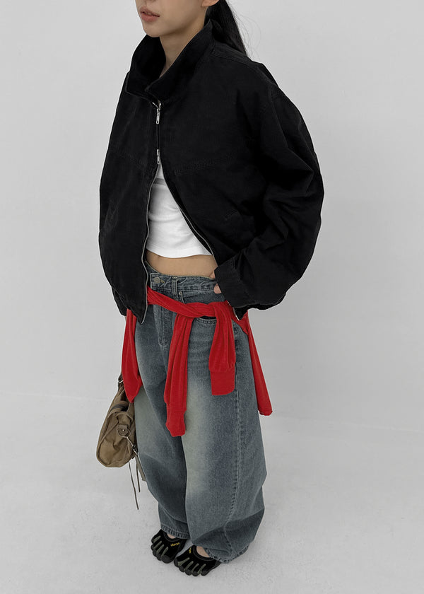 Dession Bijou Semi-balloon Wide Denim Pants