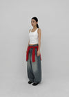 Dession Bijou Semi-balloon Wide Denim Pants