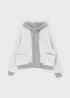 T-god Double Cotton Overfit Hooded Button Cardigan