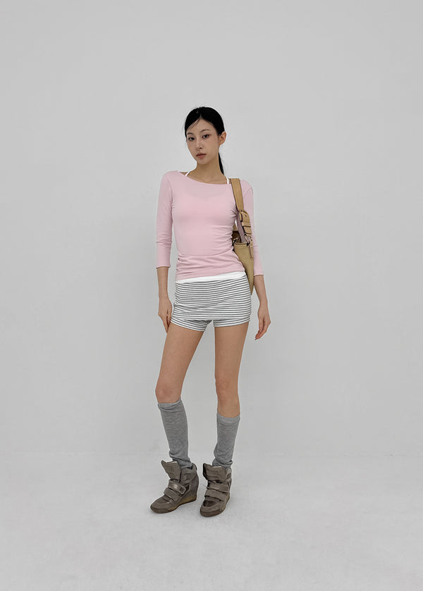 Hey Ya backless 3/4 Sleeve T-Shirt