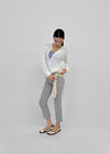 Naring See-through Round Neck Cardigan