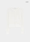 Naring See-through Round Neck Cardigan