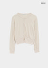 Naring See-through Round Neck Cardigan