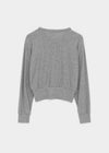 Naring See-through Round Neck Cardigan