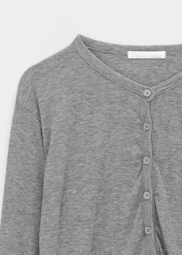 Naring See-through Round Neck Cardigan