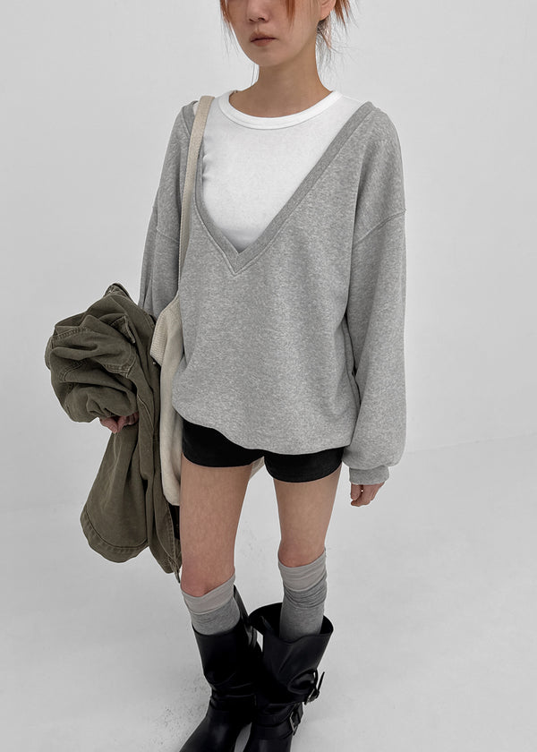 Queria Deep V Sweatshirt