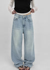 Nader Washed Wide Denim Pants