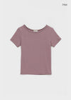 Pao Striped Round Short Sleeve Tee