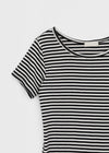 Pao Striped Round Short Sleeve Tee