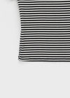 Pao Striped Round Short Sleeve Tee
