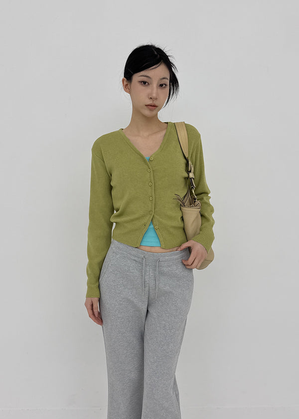 Longta V-neck Knit Cardigan